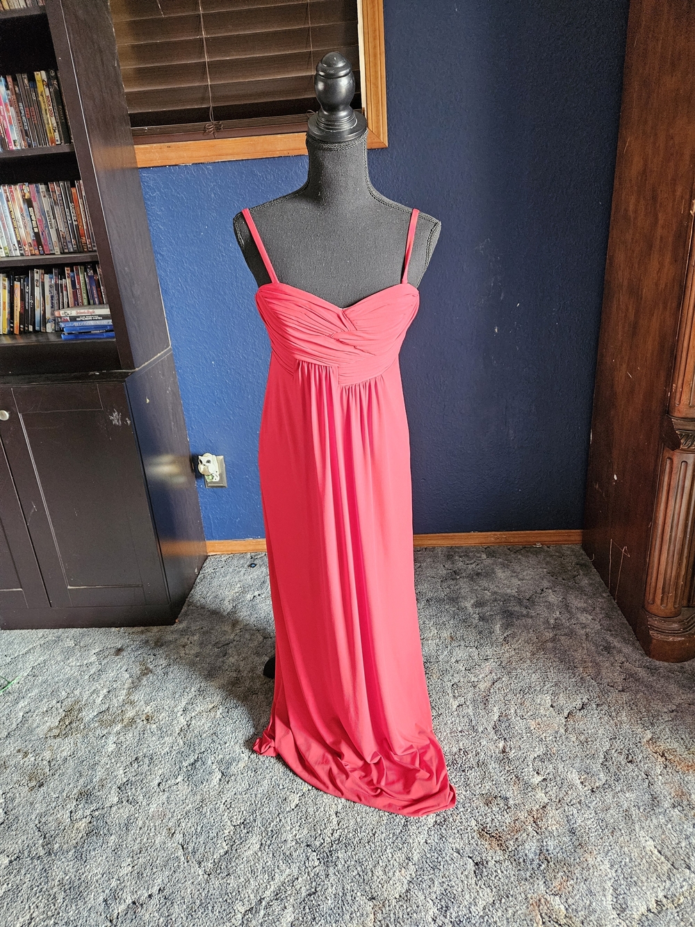 Laundry By Shelli Segal Red Maxi Gown with Sweetheart Neckline Hidden corset 4